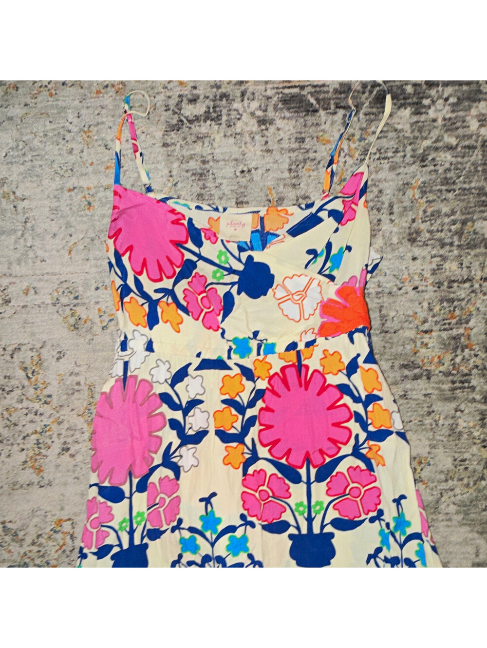Plenty Multicolor Floral Strappy Sleeveless Maxi Long Dress Women’s Sz 4 A364